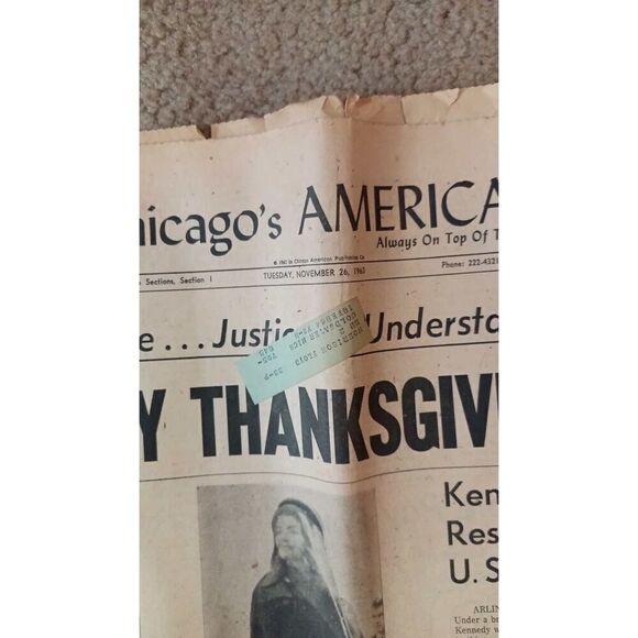 PRESIDENT SLAIN News papers from November 23,25,,26,27 1963 KENNEDY ASS. - Picture 11 of 14